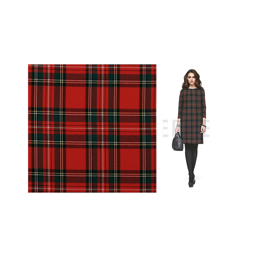 Tela de patchwork cuadro escocés