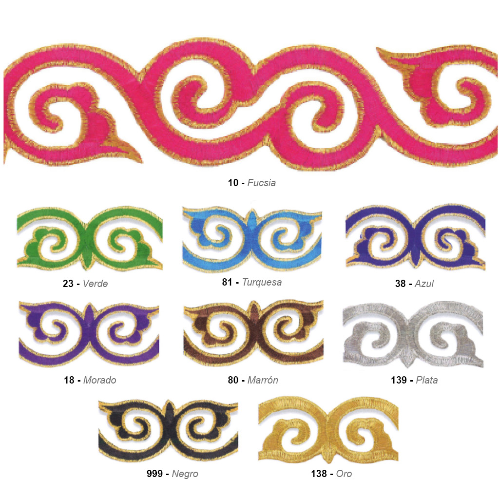 Galón termoadhesivo, especial carnaval