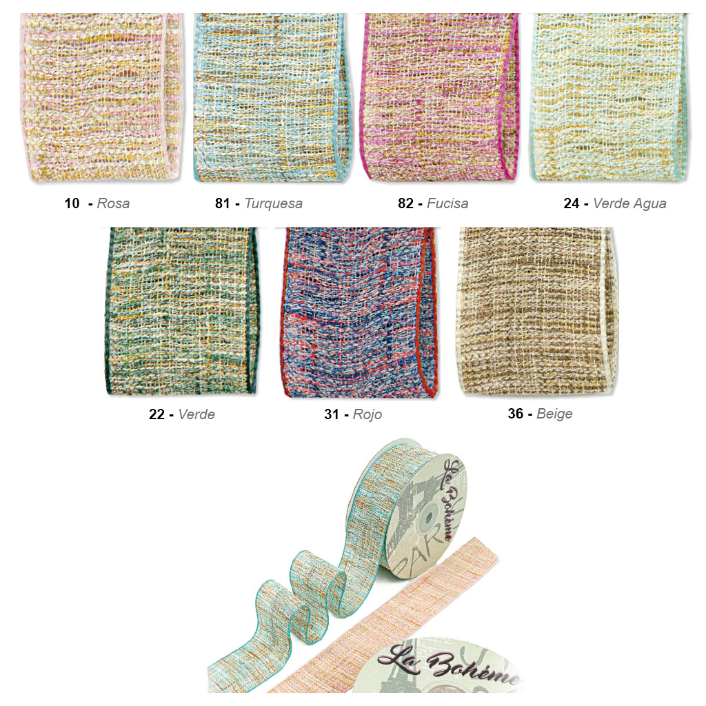 Cinta rústica matizada 39 mm