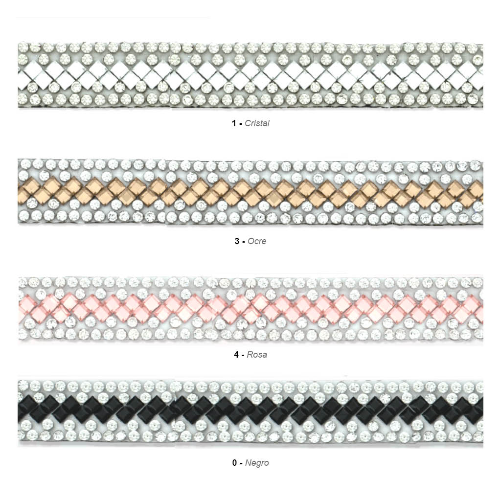 Galón termoadhesivo con strass