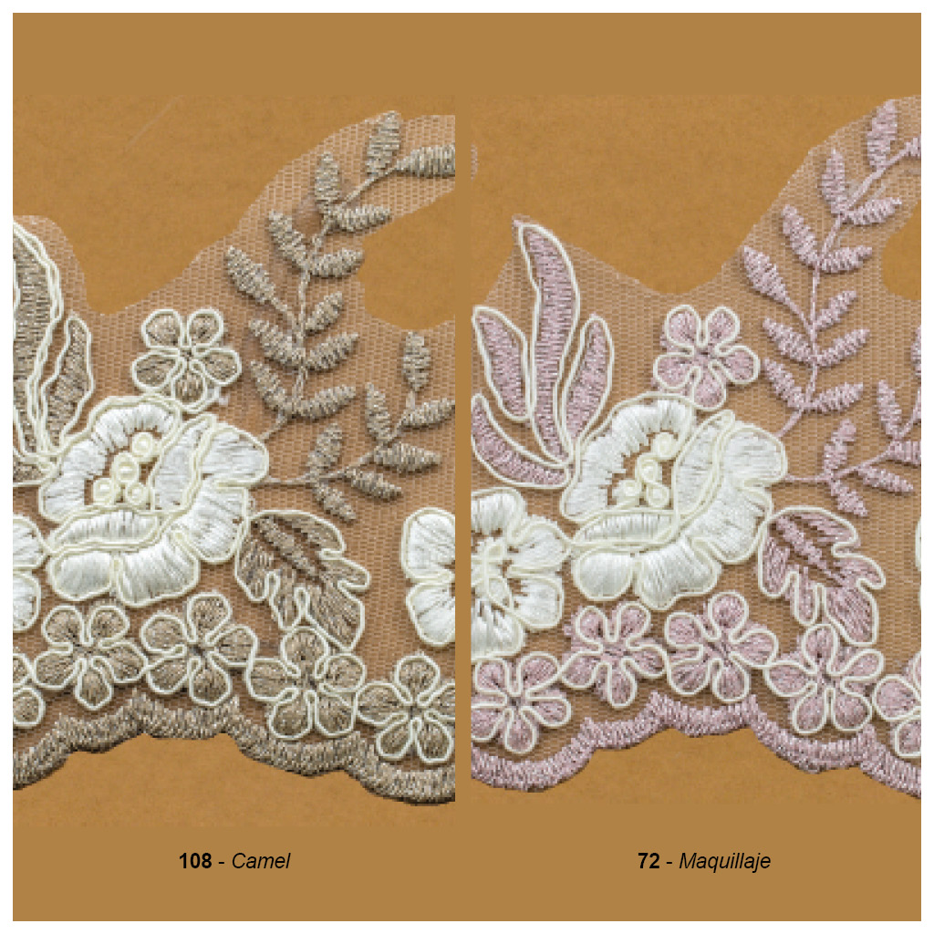 Bordado en tul 110 mm - Imagen 2