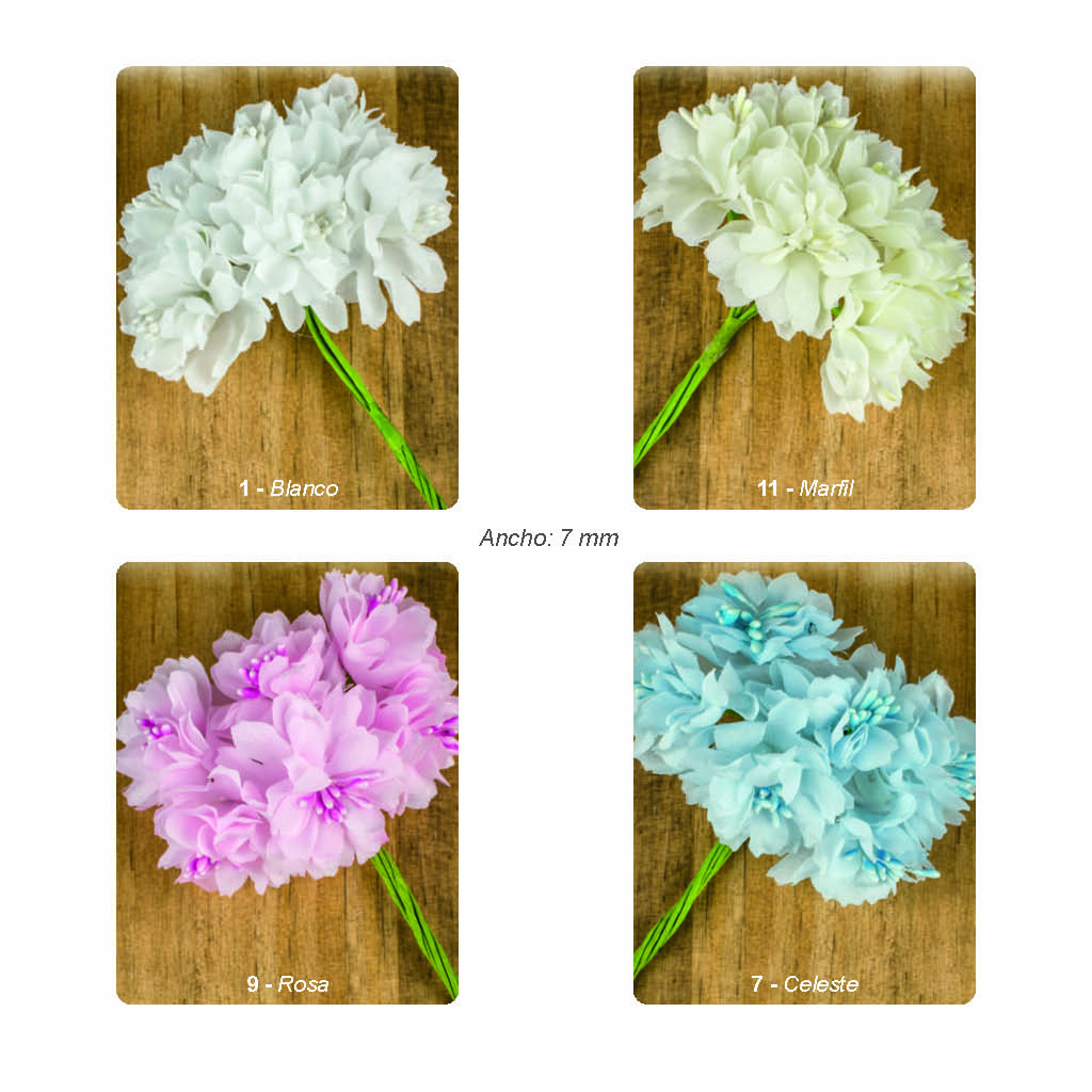 Ramillete de flores 7 cms