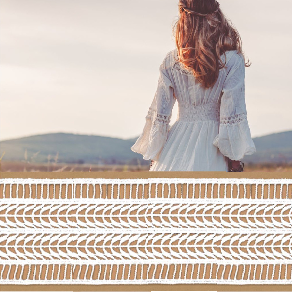 Tira guipur poliester 60 mm