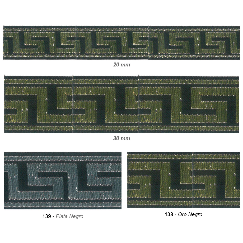 Tapapunto greca metalizada