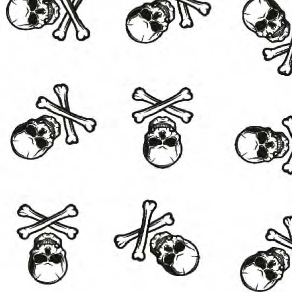 Tejido calavera antibacteriano