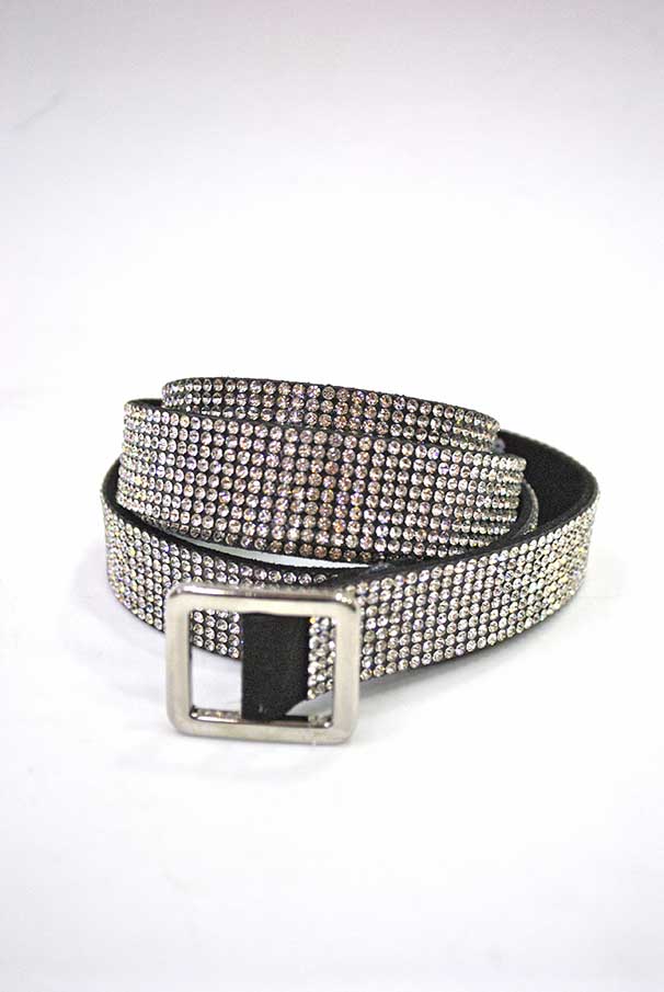 Cinturón brillantes plateados - Imagen 2