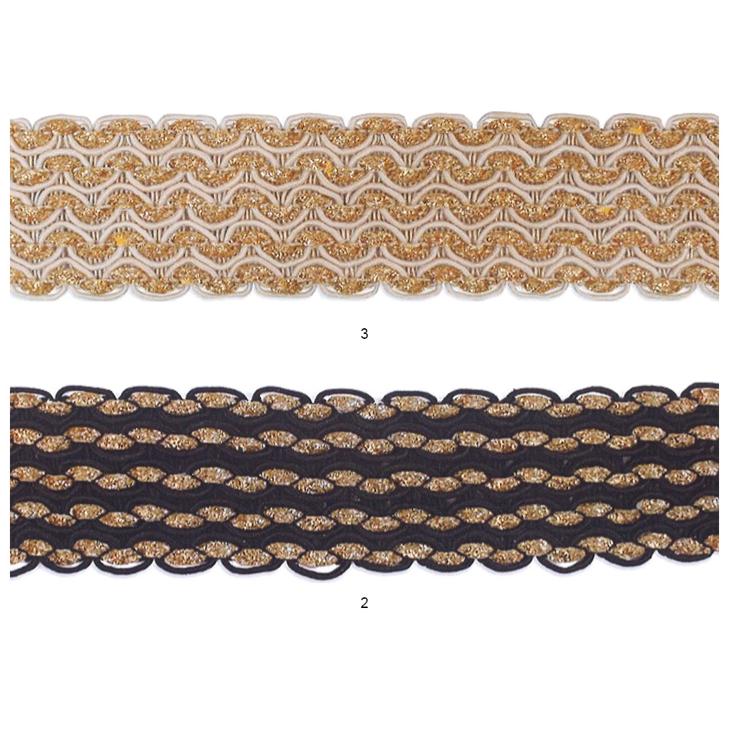 Pasamanería metalizada con lurex