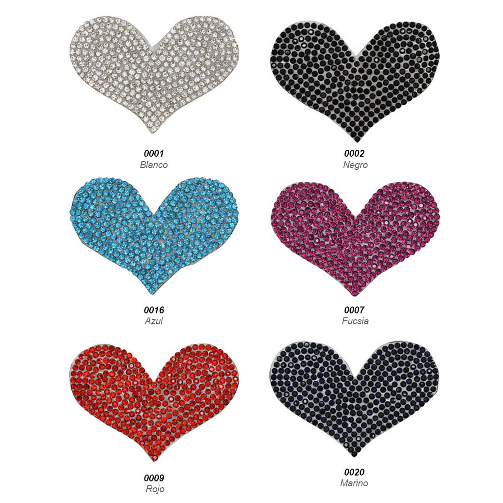 Parche aplicación cristal termoadhesivo «corazón»