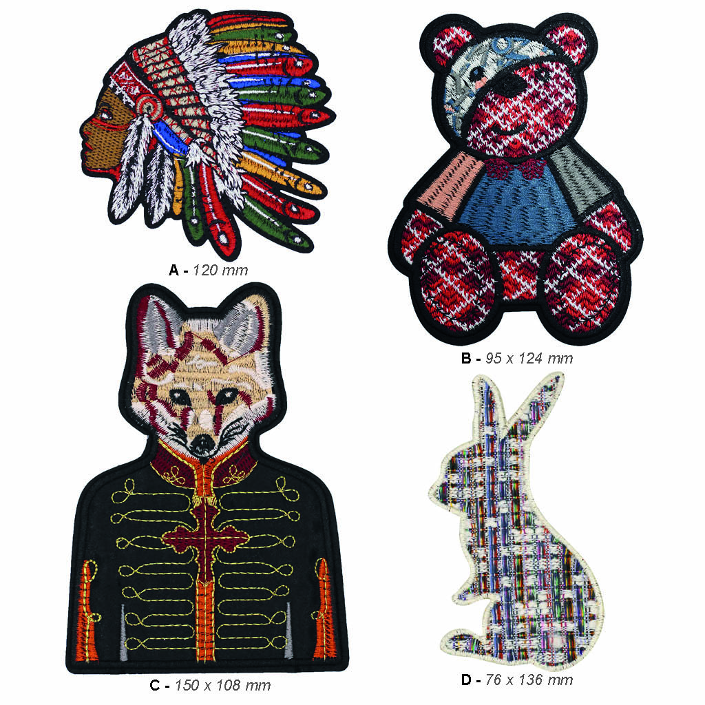 Parches bordados termoadhesivos