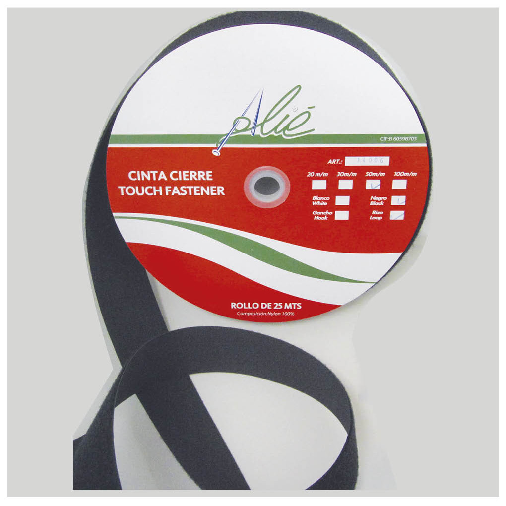 Cinta cierre para coser Gancho