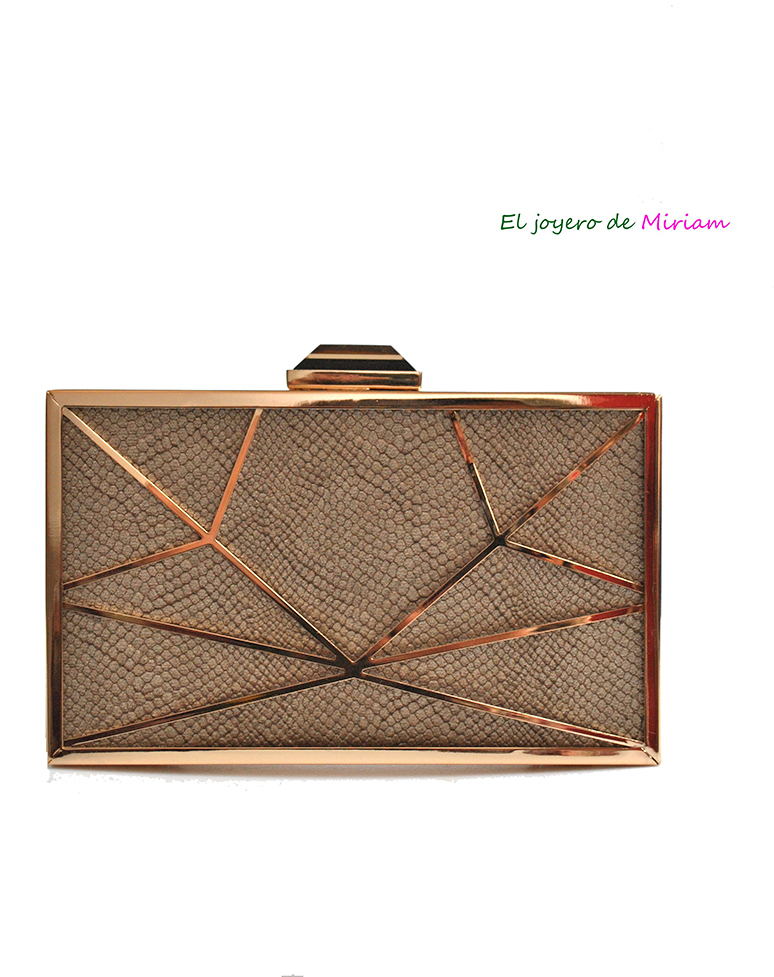 Bolso clutch marrón