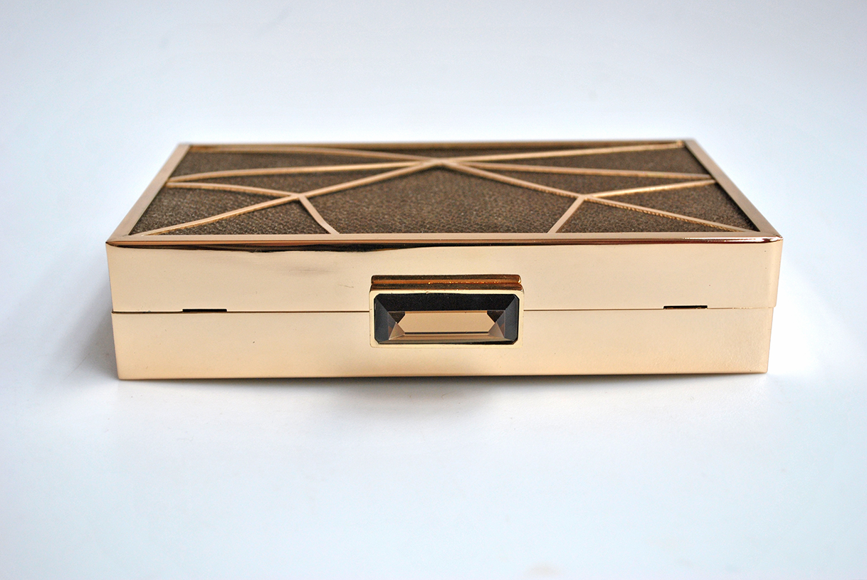 Bolso clutch marrón - Imagen 3