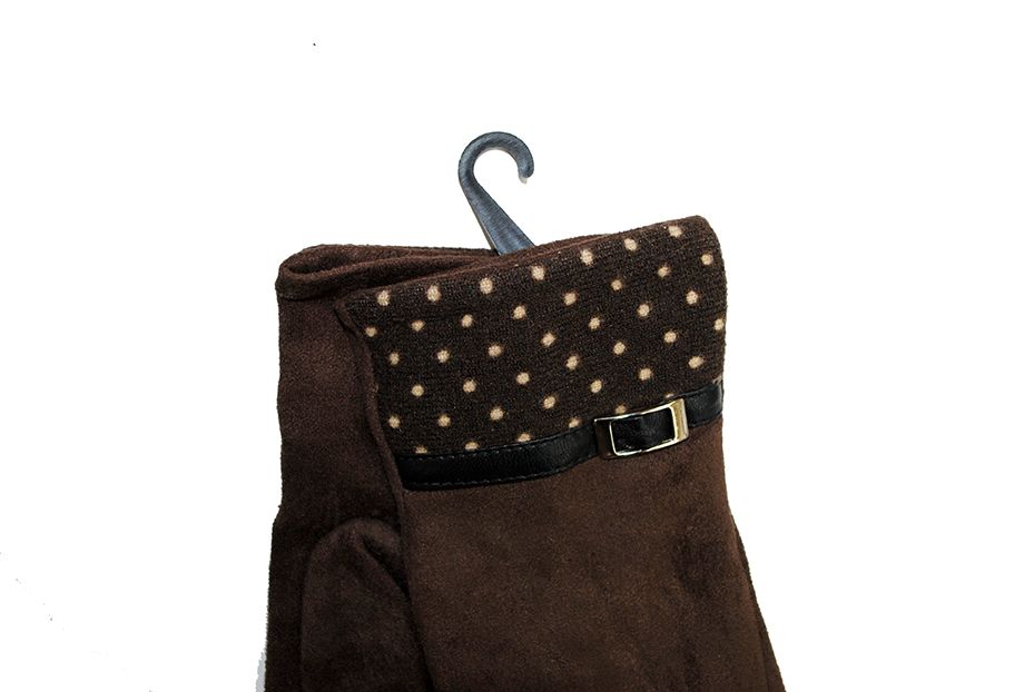 Guantes marrones con lunares - Imagen 2