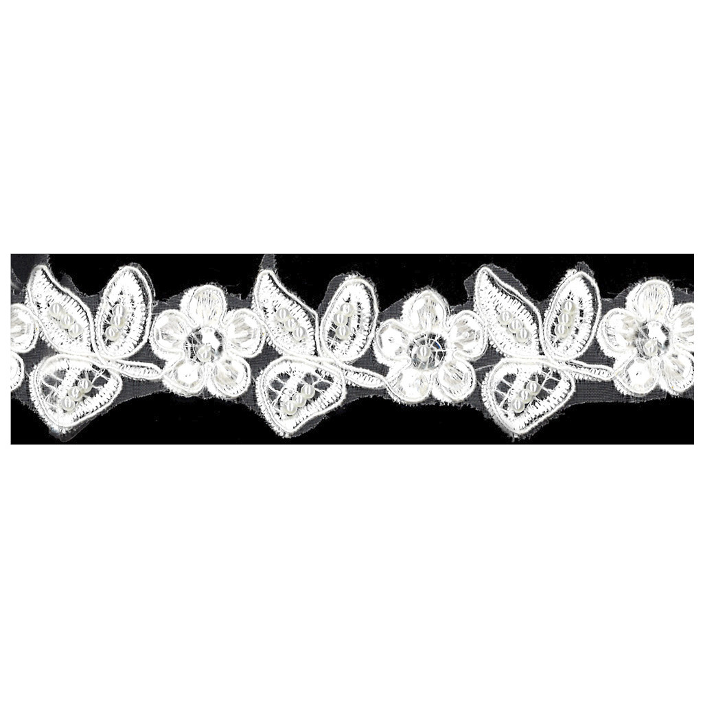 Galón pasamanería bordado con pedrería