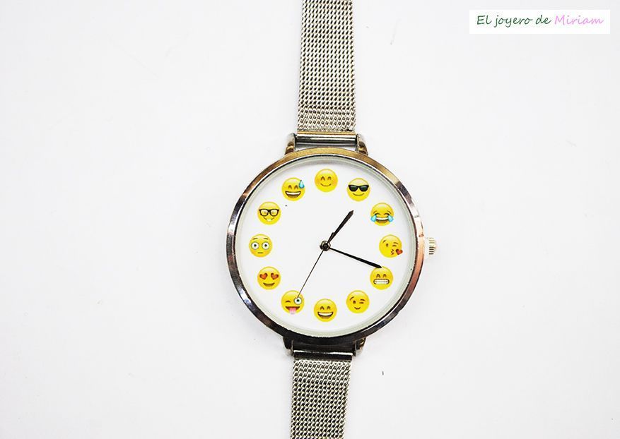Reloj esfera emoticonos