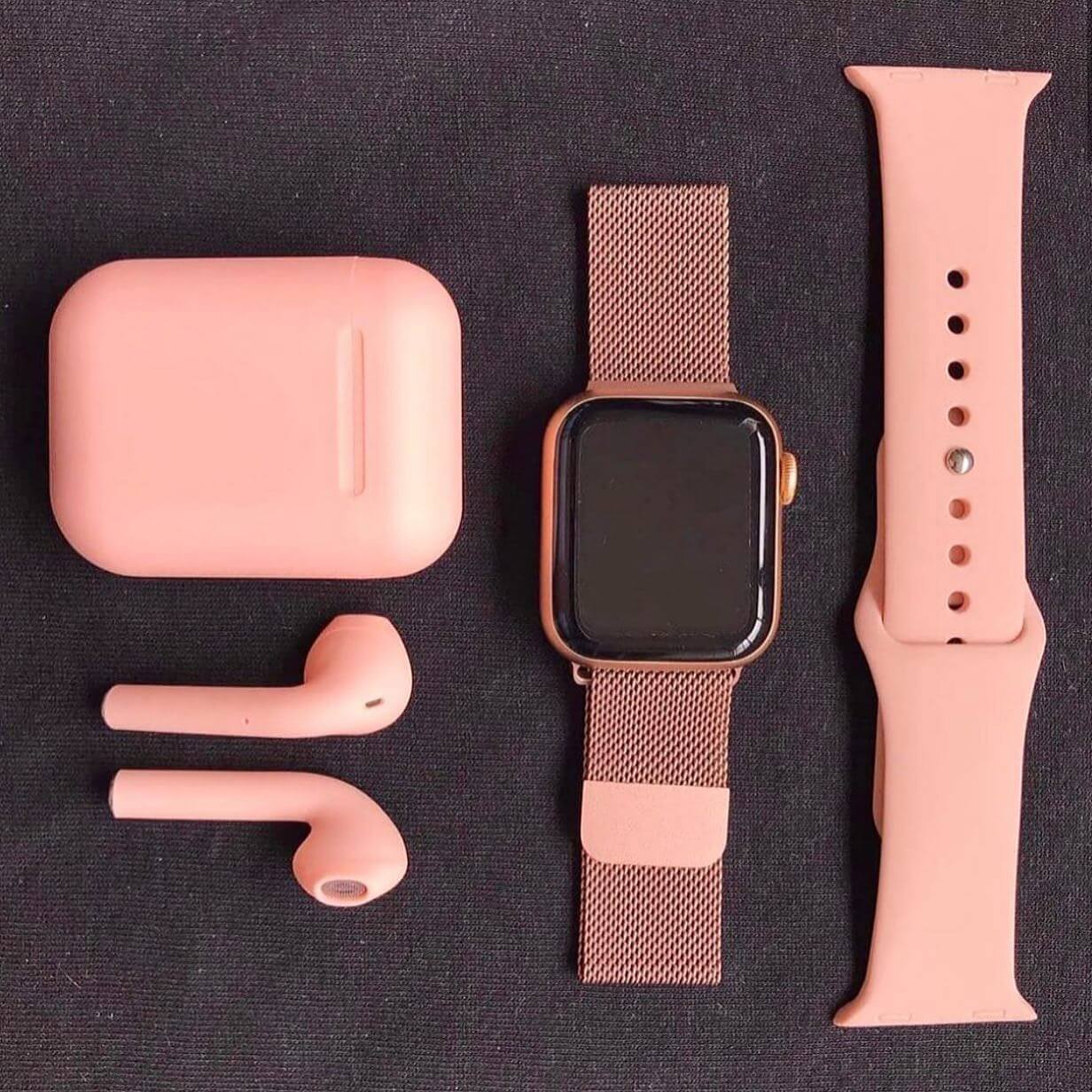 Combo Reloj Inteligente serie 8 + Audifonos + 2 Pulseras