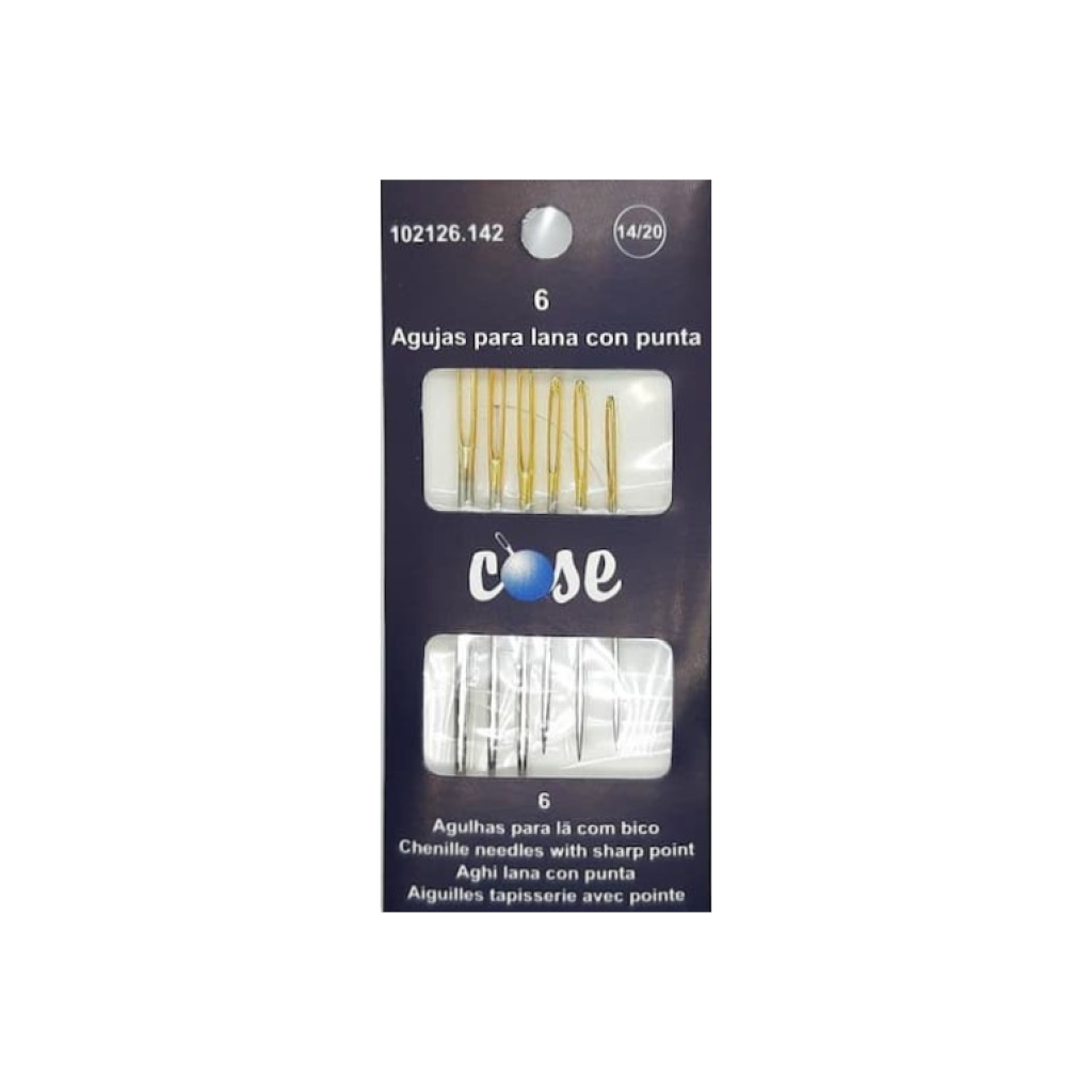 Aguja lanera con punta