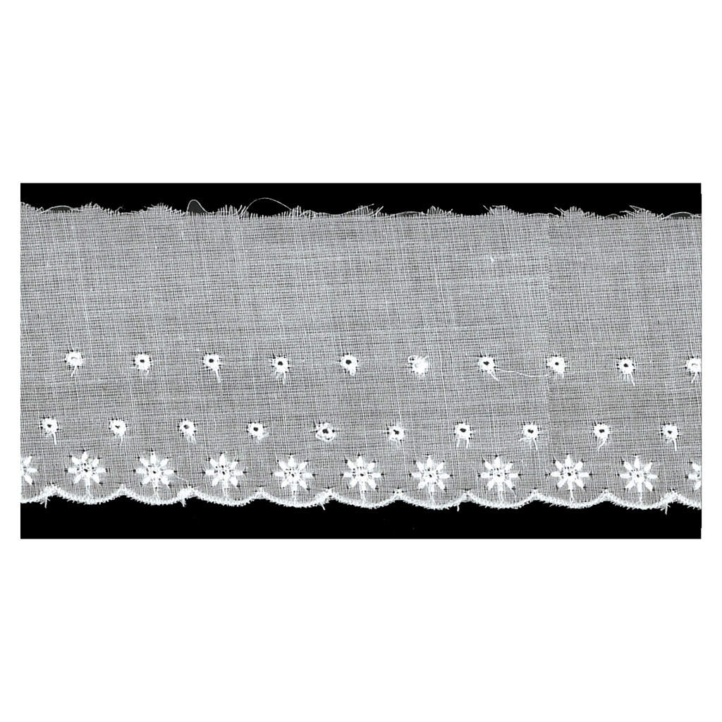 Tora bordada blanco 85 mm