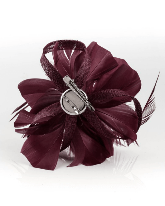 Tocado granate burdeos - Imagen 2