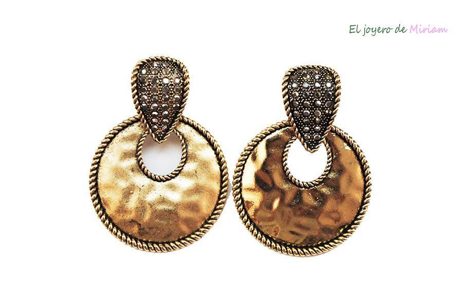 Pendientes oro viejo