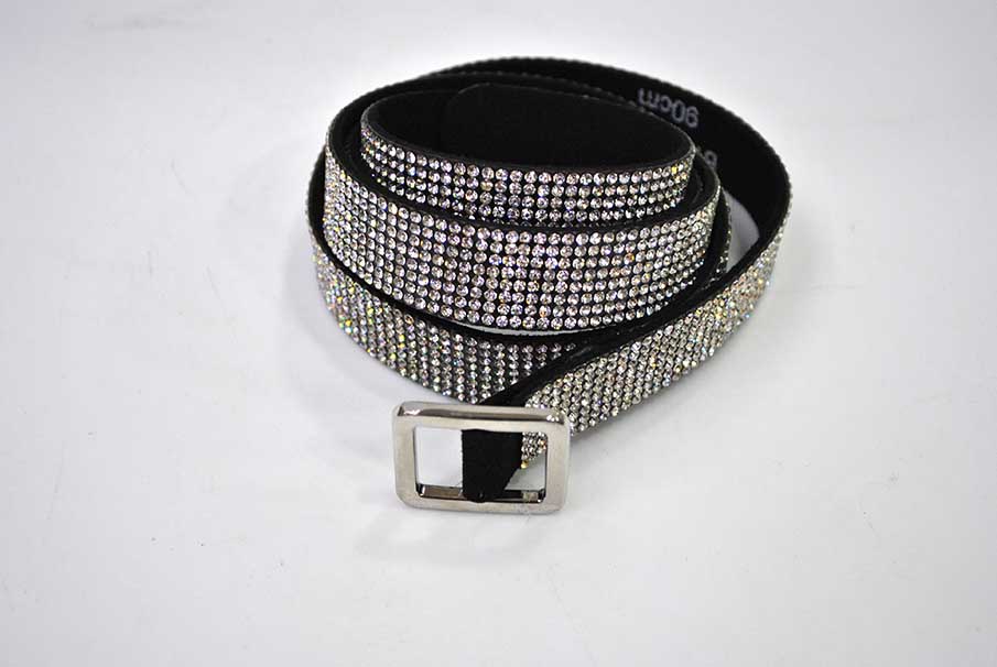 Cinturón brillantes plateados - Imagen 3