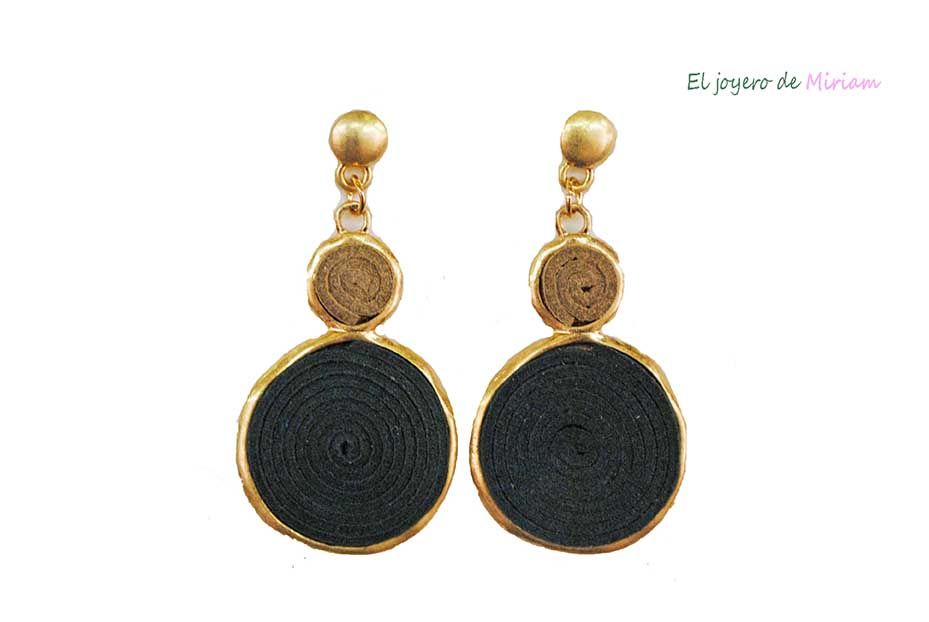 Pendientes verdes espirales