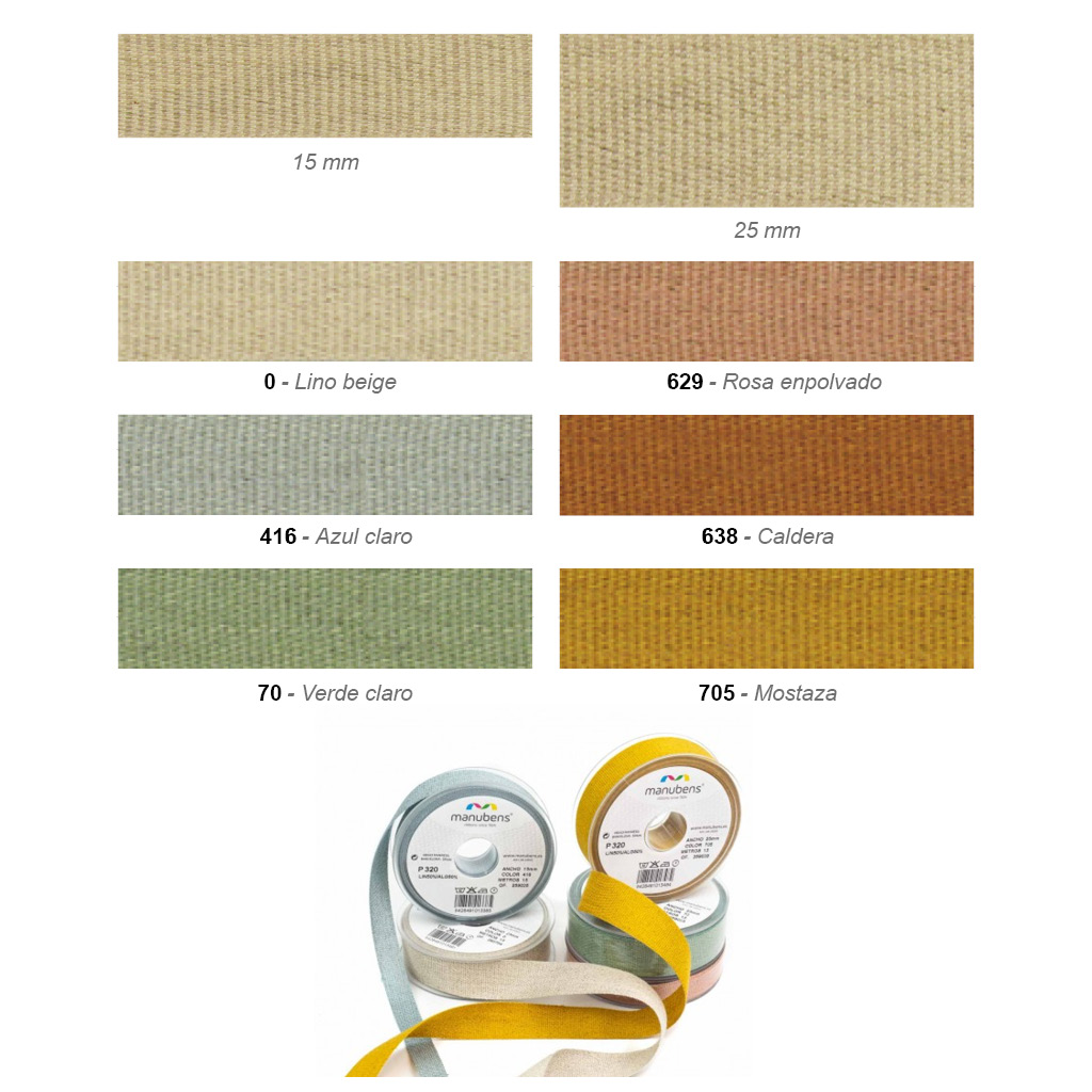 Cinta Lino 15 y 25 mm. - Imagen 2