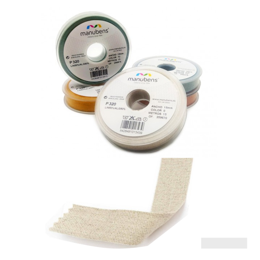 Cinta Lino 15 y 25 mm.
