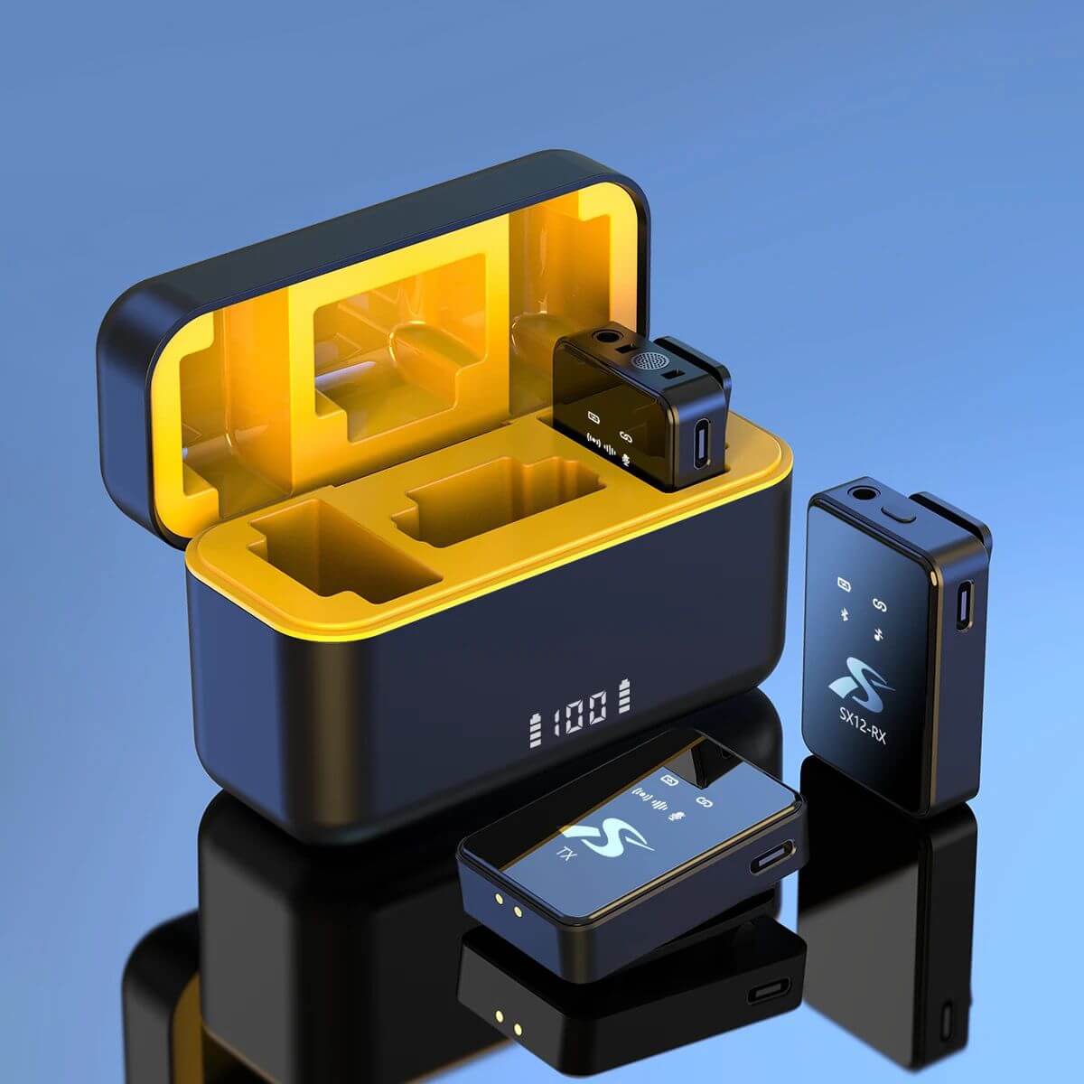 Micrófono Inalámbrico Lavalier Sx12 - Imagen 3