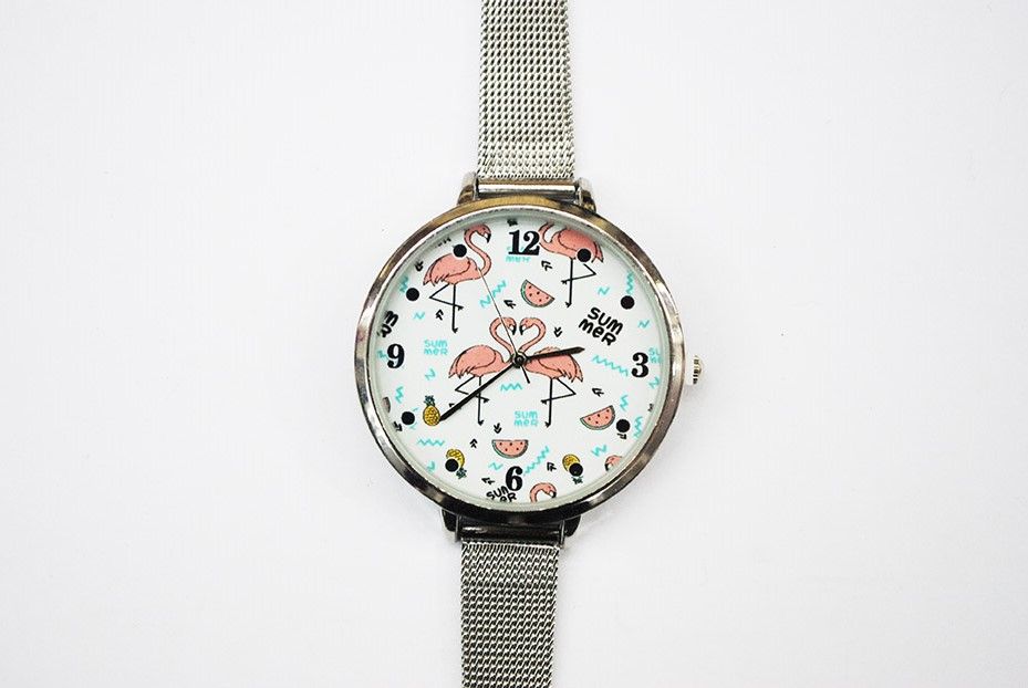 Reloj esfera flamencos