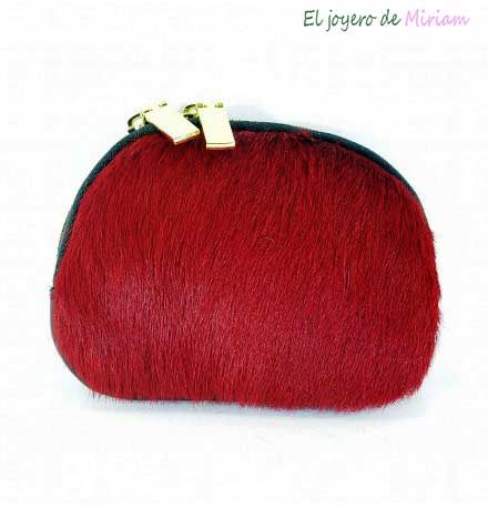 Monedero pelo – piel