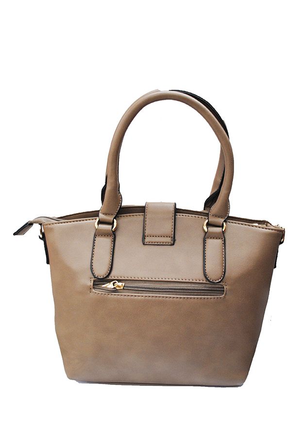 Bolso marrón con asas - Imagen 2