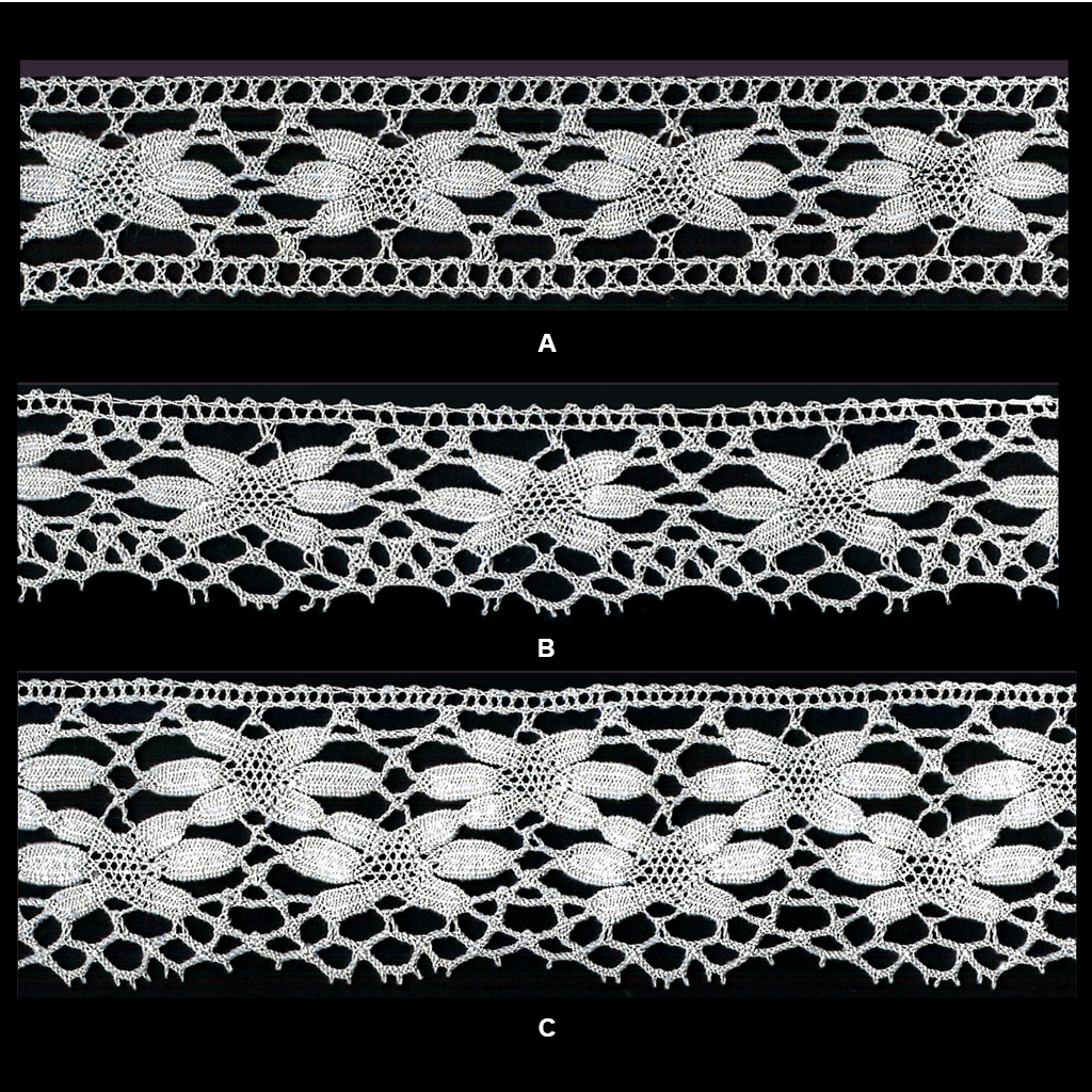 Encaje imit.bolillo blanco