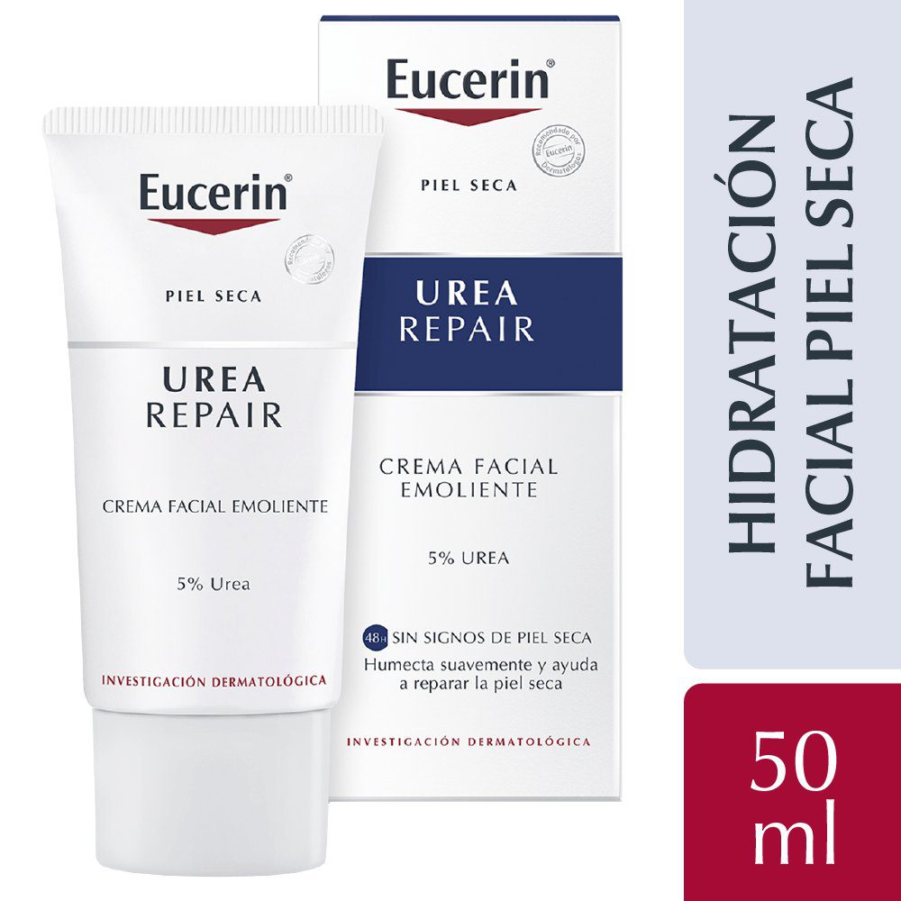 EUCERIN UREA REPAIR EMOLIENTE FACIAL UREA 5% PIEL SECA X 50ML