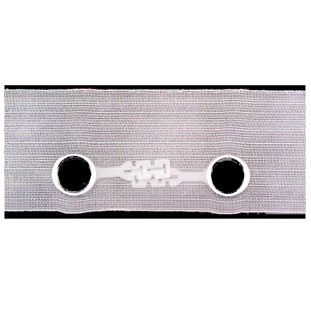 Cinta transparente cortina ojete 15 mm