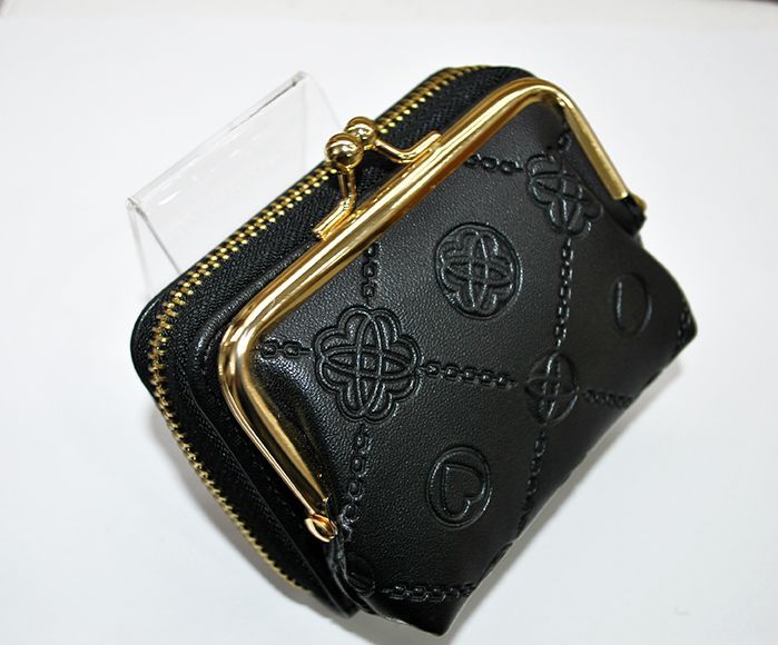 Monedero negro con broche - Imagen 2