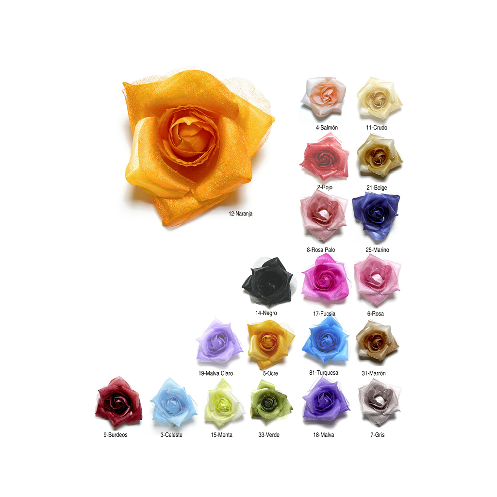 Prendido flor con imperdible