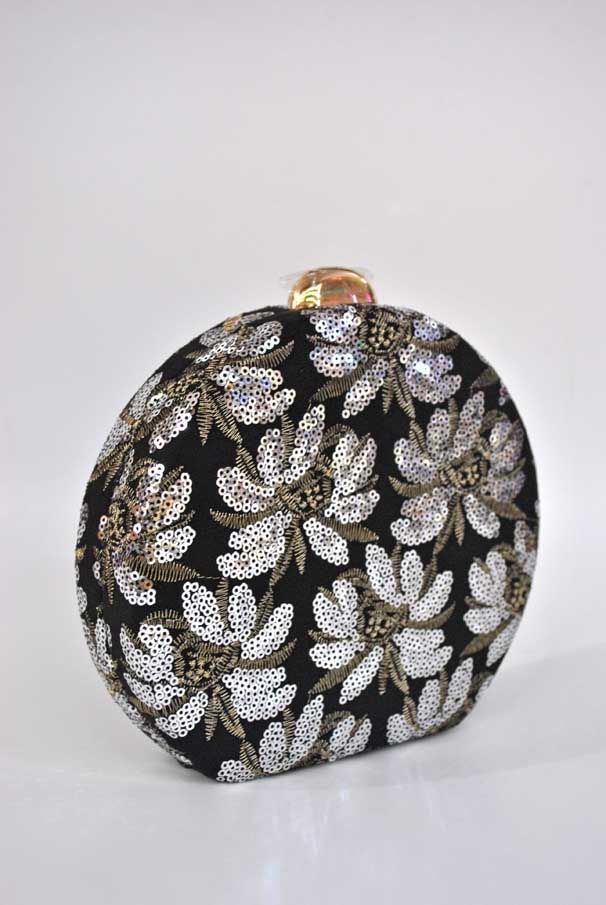 Clutch negro lentejuelas - Imagen 2