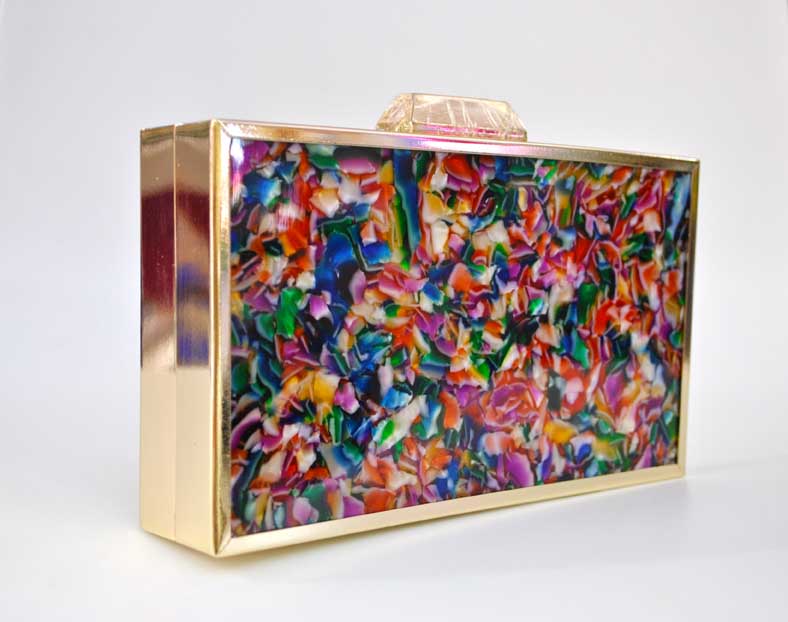 Clutch caja multicolor - Imagen 2