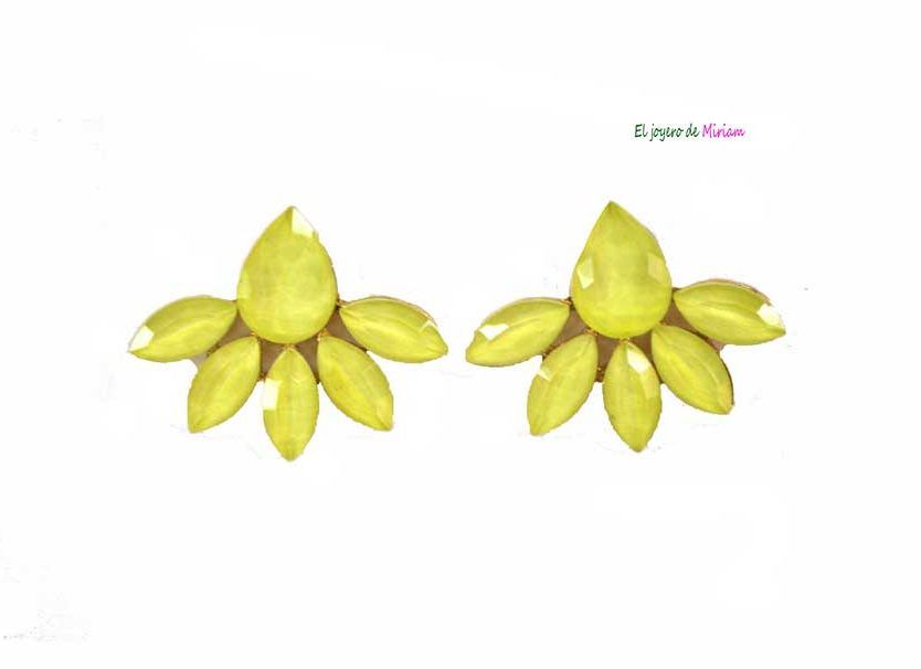 Pendientes flor lima