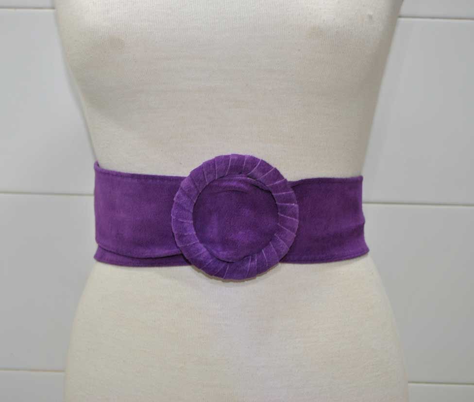 Cinturón morado antelina