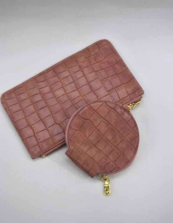 Bolso o monedero rosa