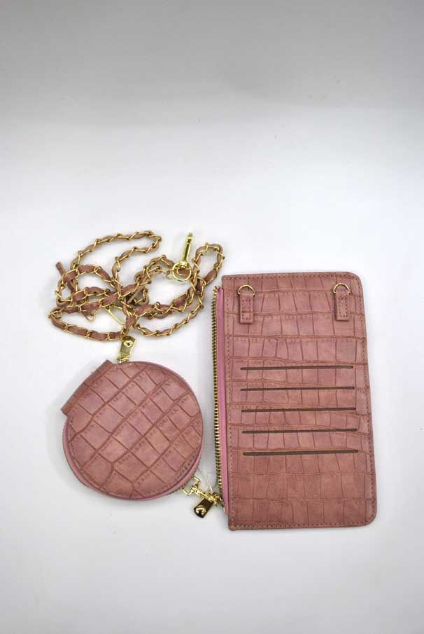 Bolso o monedero rosa - Imagen 2