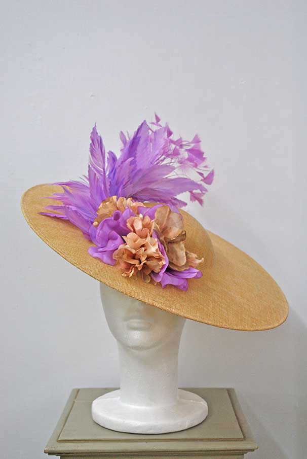 Tocado lila – violeta