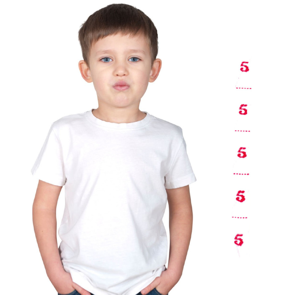 Cinta de números bordados para marcar la ropa