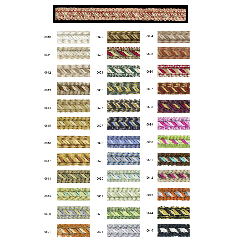 Cordón con doble pestaña