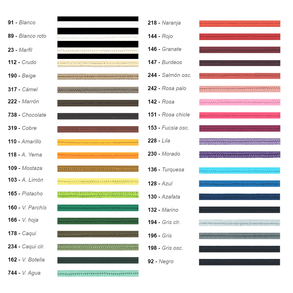 Cordón soutache rayón 3 mm