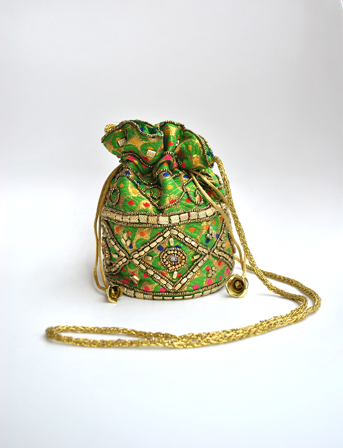 Bombonera clutch verde