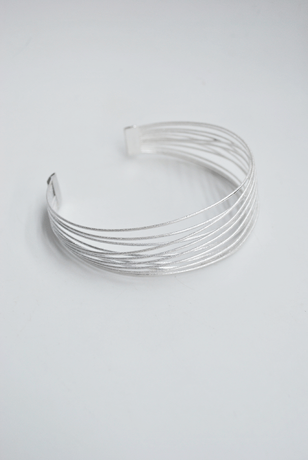 Choker plateada mate - Imagen 2