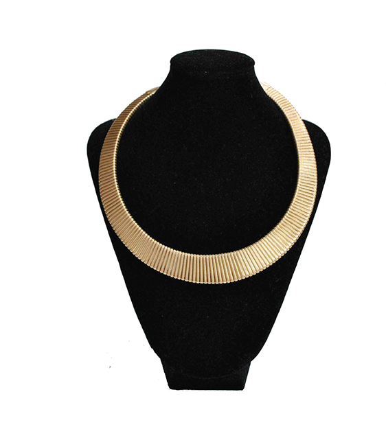 Gargantilla dorada tubos - Imagen 3